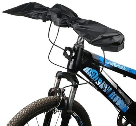 Honseadek Cubierta para manillar de bicicleta, nailon 210D impermeable para bicicletas MTB y de viaje, funda protectora contra el polvo resistente a la lluvia
