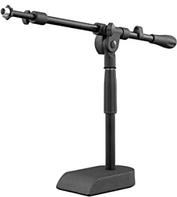 Audix STANDKD Heavy-Duty Pedestal Mic Stand – Telescoping Boom for Kick Drum & Guitar Cabinets – Compact & Durable