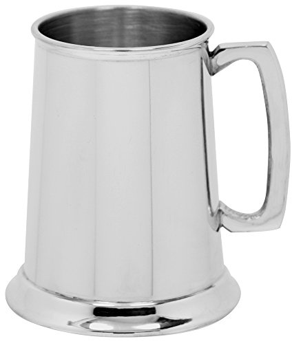 English Pewter Company 1 Pint Plain Straight Pewter Beer Mug Tankard [EP002]