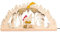 Drechslerei Kuhnert - Hobaku Bastelset - Schwibbogen/Lichterkranz - Motiv: Krippe - Dekoration aus Holz zum Zusammenbauen - Maße: ca. 40 x 20 x 5 cm - Made in Germany