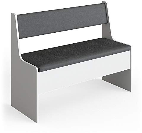 Vicco Gruppo panca ad angolo Roman, Bianco, 41.5 x 106.6 cm, adatto per soluzioni angolari salvaspazio nella zona pranzo