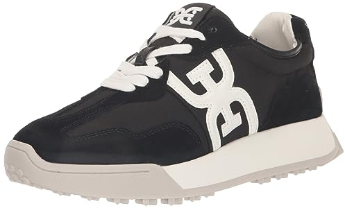 Sam Edelman Langley Lace-Up Trainers for Women - Medium Fit Black UK 3.5