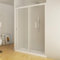 Porta Doccia 120 cm 1 Anta Scorrevole in Acrilico H185 cm Bianco