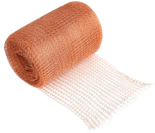 OFFCUP Maille de Cuivre, Filet Anti Limaces et Escargots 12.7cm*7m, Filet Cuivre Anti limace, Grillage Anti Rongeur, Barriere Anti Limaces et Escargots pour Protection du Jardin