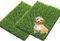 Jeamis Hundetoilette Kunstrasen für Hunde Training Katzenklo Matte Welpen Gras 2er Set (51 x 63 cm)