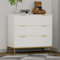 Yvsevnr Kommode Weiß, Kommode mit Schubladen, Kommode Schlafzimmer mit Viel Stauraum, Schubladenkommode für Wohnzimmer, Schlafzimmer, Kinderzimmer,Büro 80 x 40 x 75 cm