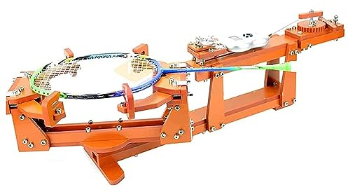 RENJJPBO Badminton Racket Stringing Machine - 6-Point Fixed 60lb Winch Type DIY Squash Or Badminton Rackets Desktop String Tools