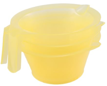 CLISPEED 3pièces Bol De Coloration Pour Cheveux Lot De Bols Mélange Avec Poignée Pour Teinture Capillaire Usage Salon