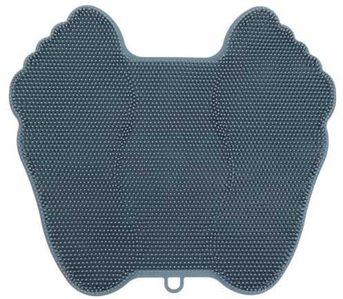 VILLFUL Tampon de Massage Silicone pour Épurateur Dos Antidérapant Nettoyant Exfoliant pour Spa et Gommage Coussin de Massage Relaxant