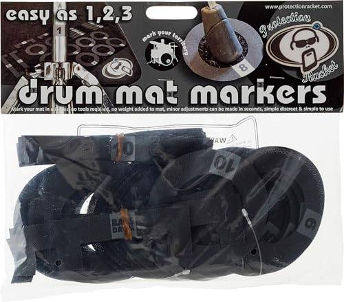 Protection Racket 9022-01 Drum Mat Numbered Marker Pack