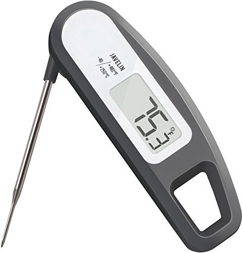 Lavatools PT12 Javelin Ultra Fast Digital Instant Read Meat Thermometer for Grill and Cooking, 2.75 Probe, Compact Foldable Design, Large Display, Splash Resistant – Sesame