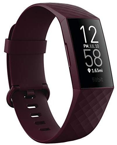 Fitness-Tracker Fitbit Charge 4 mit GPS, Schwimmtracking & bis zu 7 Tage Akkulaufzeit, Palisander, 1er Pack