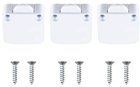 Jubaopen 3pcs Interruttore porta armadio interruttore porta armadio interruttore di illuminazione automatico interruttori porta mobile interruttore automatico interruttore automatico per armadi bianco