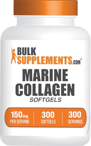 BulkSupplements.com Collagen Softgels - Collagen Peptides Capsules - Collagen Pills for Women - Collagen Peptides Pills - Marine Collagen - Collagen Supplements (300 Count - 300 Servings)
