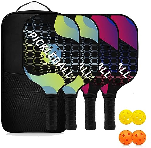 Topfinder Raquette Pickleball Set of 4
