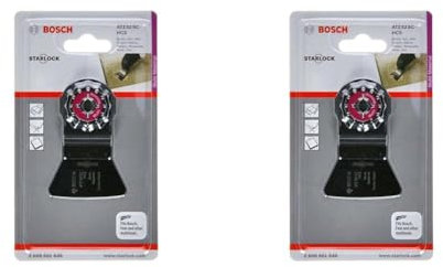 Bosch Accessories 1x Spatule ATZ 52 SC (matériaux solides et fragiles, Largeur 52 mm, Accessoire Outil multifonction) (Lot de 2)