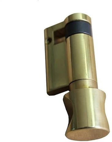 serrure à cylindre euro à pouce tournant, Serrure de porte standard en Bronze de 45mm, demi-cylindre, bouton d'ouverture simple, for salle de bain. Cylindres de serrure