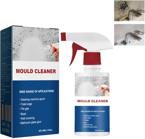 Mildew Cleaner Foam, Mould and Mildew Remover, Mildew Deodorant Decontamination Spray, Powerful Multi-Purpose Mould Cleaner, Household Mildew Removal Foam Spray for Wall Tiles Bathroom Cleaning (1)
