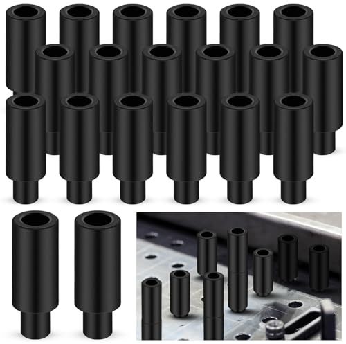 Hicarer 20 Pcs 2 Inch Welding Table Fixture Pins, 5/8 Bottom Diameter, 1 Top Diameter, Stop Alignment Square Mount Fixed Kit Welding Table Accessories Portable