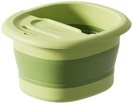 Foot Soak – spa comfort Bucket, bärbar badbassäng | hög kapacitet fotbad blötläggning badkar med massage – akupunktoint, lugnande stresslindring vikbar fotbehållare för reseberäkning camping
