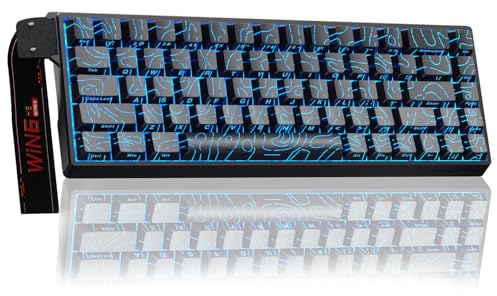 AULA WIN68 HE Mechanical Gaming Keyboard 60%, Hall Effect Magnetic Switch, Fast Trigger Mode Adjustable Actuation, 8000Hz Polling Rate, RGB Backlit, Small Wired Keyboard for Laptop/PC Gamer