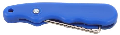 Milisten Outil de Serrage Pliable pour Lacets de Patins de Hockey sur Glace Crochet en Acier Inoxydable Accessoire Bleu Léger Serrage Facile pour Patins Artistiques et Rollers pour