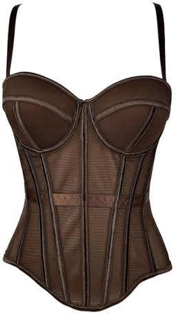 Woboren donna con reggiseno paillettes bustier crop top per feste Clubwear reggiseno slim gilet costume