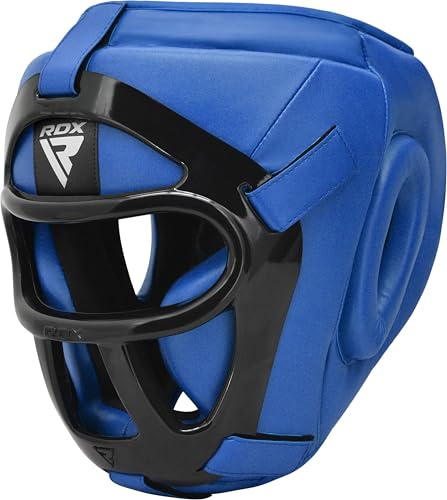 RDX Pro Head Guard Boxing MMA Muay Thai, Removable Grill, Adult & Kids Sparring Grappling Martial Arts Headgear, Kickboxing Taekwondo Karate BJJ Training Helmet, Ear Nose Mouth Full Face Protector