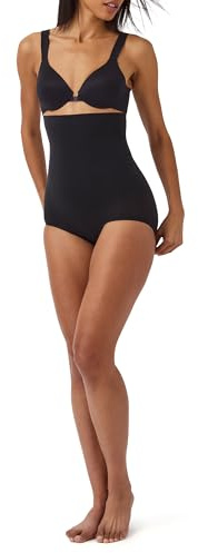 Spanx Shapewear for Mujer Tummy Control High-Waisted Power Panties (Regular and Plus Size), Very Black, S