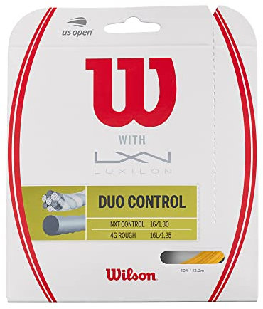 Wilson Unisex Tennissaite Duo Control, gold/natur, 12,2 Meter, WRZ949720