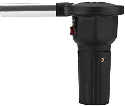 Mini ventilador para barbacoa, ventilador portátil eléctrico de barbacoa de camping y barbacoas, funciona con pilas