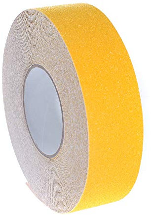 [20m x 50mm] Antirutsch Klebeband, Stark Sicherheitsband Rutschfest, Anti-Rutsch-Klebeband Schritte Band Aufkleber für Treppen Teppich Beläge Stufen, Innen- und Außenbereich, Gelb TKD5035 yellow