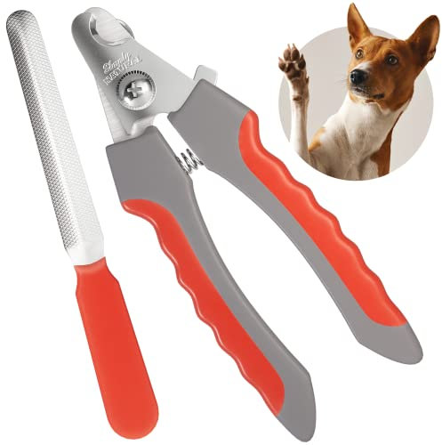 𝗪𝗶𝗻𝗻𝗲𝗿 𝟮𝟬𝟮𝟭* Krallenschere für Hunde mit Haustier Nagelfeile 5.5''/14cm, Krallenschleifer für Hunde, Haustier Nagelknipser für Hunde Katzen, Vögel und Nagetiere, Haustier Nagelschneider