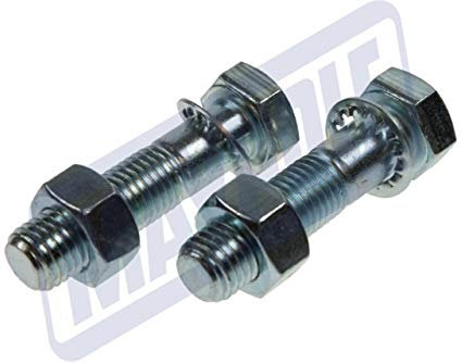 x2 Tow Ball Fixing Bolts, M16 x 65mm, Locking Washers and Nuts, Tow Bar, Maypole