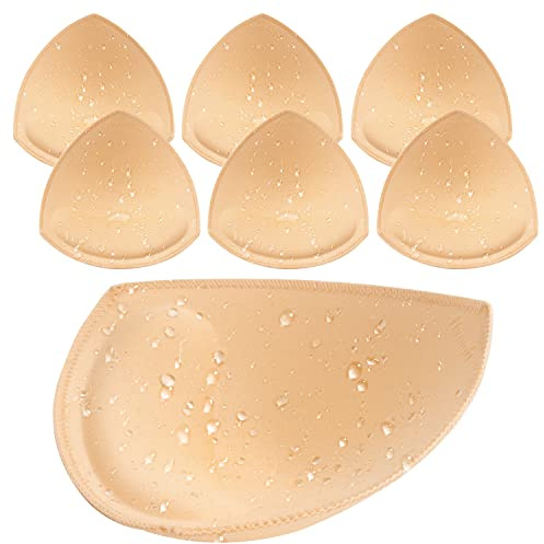 Nimiah imperméable Inserts de Coussinets de Soutien-Gorge, Beige, A/B (Lot de 3) Femme