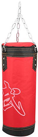 Alvinlite Schwerer Boxsack für Erwachsene, Jugendliche, Kinder – Boxsack für den Innen- und Garten, ungefülltes Boxsack-Set mit Boxhandschuhen, Wraps, Kette, Deckenhaken