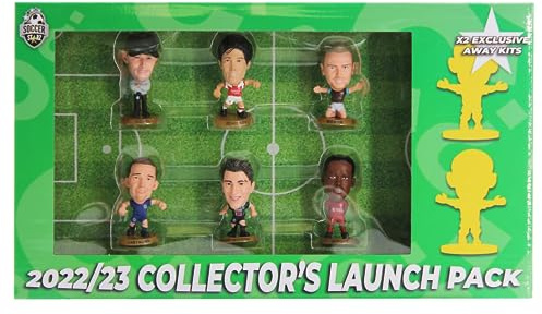 SoccerStarz - Paquete de Lanzamiento de 8 Figuras (Paquete Verde) versión 2022/23