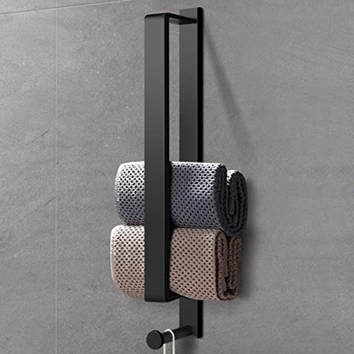 LIVEHITOP Porta Asciugamani Bagno Adesivo, Autoadesivo Appendi Asciugamani Bagno da parete Acciaio Inossidabile 43.5CM con Gancio