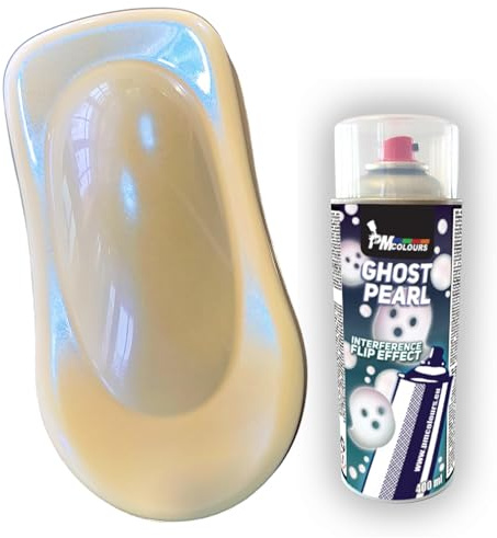 PMcolours Irisierender Flip-Flop Ghost-Effekt Perlmutt MultiColor Farbe, Sprühdose 400 ml (blau Azure Blue)