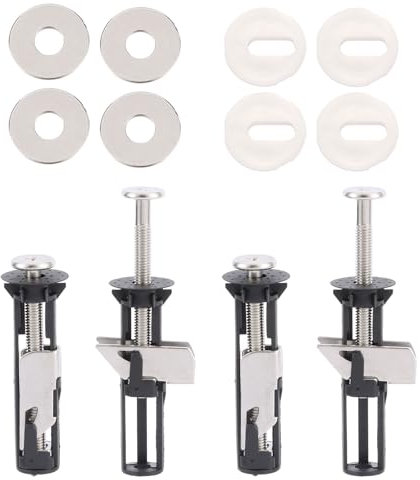 Dogrundi 4 Stück Wc Sitz Befestigung Set, Befestigungsset Bolzen Schrauben, Universal WC Deckel Befestigungen, Toilettensitz Schraubensatz, für WC-Sitzinstallation und Reparatur Wartungsteile