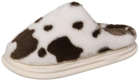Generisch Coppie Uomini Donne Slip On Pelliccia Piatto Casa Delle Signore Pantofole Donne 2025 Ciabatte Delle Signore Ciabatte Ragazze Natale Pelle Di agnello, caffè, 41 EU