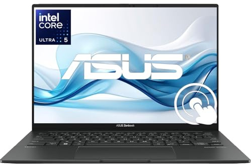 ASUS ZenBook 14 OLED Touchscreen Business Laptop | Intel 14-Core Ultra 5-125H (Beats i7-1360P) | 8GB DDR5 RAM | 512GB PCIe SSD | Backlit Keyboard | WUXGA Display | Windows 11