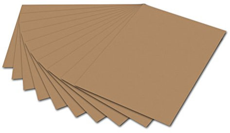 folia 6175 – Cartoncino Foto, 50 x 70 cm, 10 Fogli, Marrone