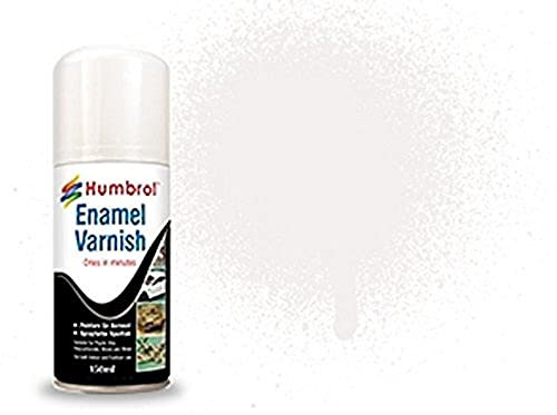 Humbrol Gloss Spray Paint - AD6997 Enamel No 35 Varnish 150ml - Model Paints for Plastic Kits, Fast-Drying Modelling Paint for Crafting Surfaces Including Plastic, Fabric, Glass, Wood & Metal Models