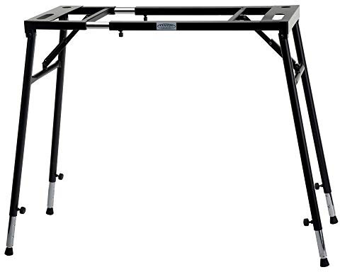 Classic Cantabile Keyboardständer Klapptisch - für Digitalpianos oder Masterkeyboards - Auflagefläche ausziehbar - höhenverstellbar von 65-110 cm - schwarz