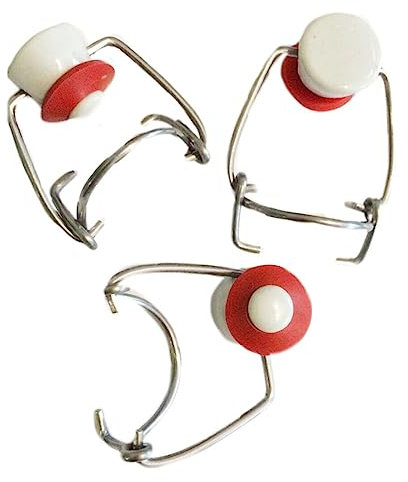 Nutley's 3 Replacement Ceramic Swing Stoppers for Traditional Glass Bottles