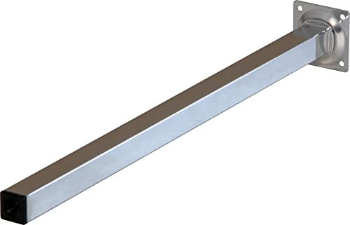 ib style 4er Set Tischbeine Möbelfüße L 400 mm Eckig Verchromt