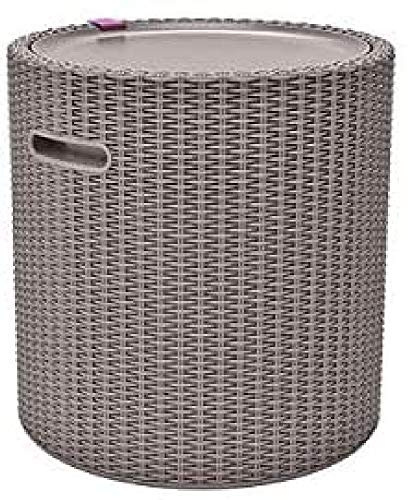 Keter - Cool Stool Garden Fridge Table, Capacity 39 Litres, Cappuccino