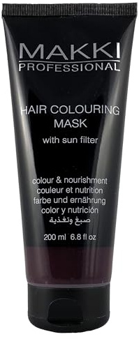 Makki halvpermanent hårfärg mask färg och näring röd/röd/rödbrun