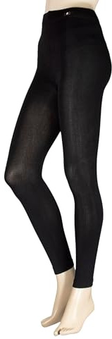 HEAT HOLDERS Ladies 1 Pair 0.52 Tog Thermal Footless Tights Black L